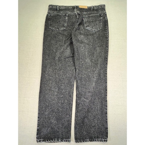 Vintage Levi's 540 Men's‎ 42 Jeans Black Denim Baggy Y2K Faded USA Relaxed - Picture 7 of 9